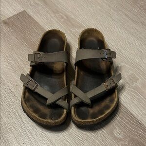 Birkenstock Mayari Stone Unisex Sandals Sz 39, Color: Stone